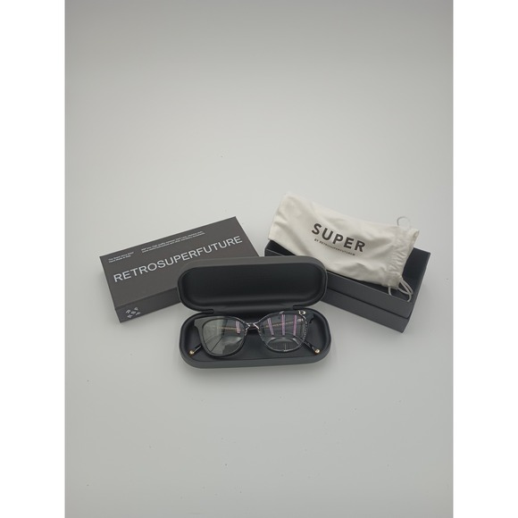 Retrosuperfuture Eyeglasses Frames Only Numero 54 Nero NIB Handmade Italy Women' - Picture 1 of 14